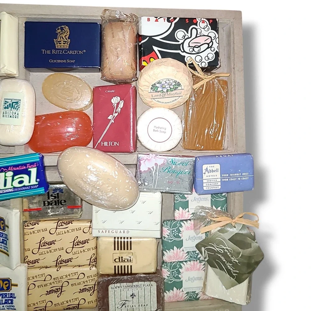 36 Vintage Hotel Motel Bar Soaps Ritz Carlton Hilton Las Vegas Travel Lot
